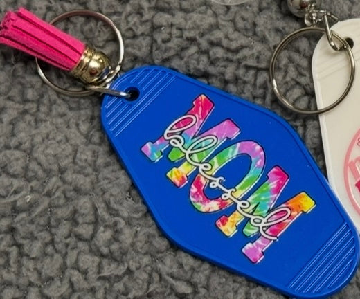 Blessed Mom hotel keychain