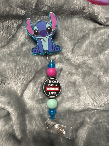 Stitch badge reel